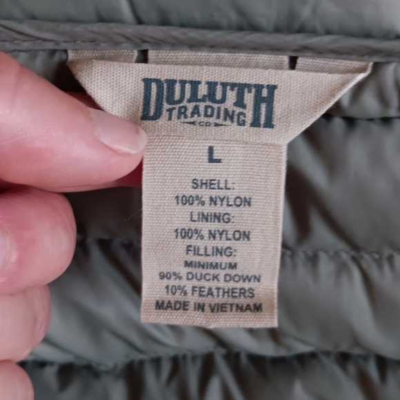 LIKE NEW Duluth Trading Co Down Right Jacket Woman's L Moss - Picture 8 of 14